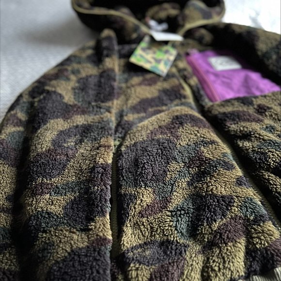 A Bathing Ape - 1st Camo Boa Wide Full Zip Hoodie Mens Style - Picture 7 of 16